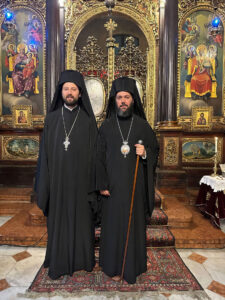 Metropolit Arsenios und Archimandrit Maximos